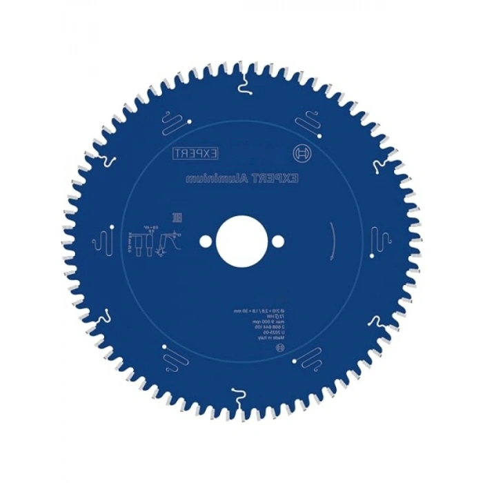 Yüksek Kaliteli Dairesel Testere Bıçağı, Alüminyum, 210 x 30 x 2,8 mm, 72 Diş