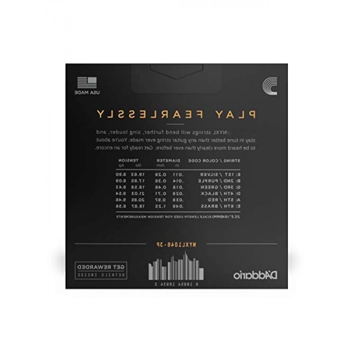 Yüksek Kaliteli Elektro Gitar Tel Seti, 3lü Regular Light