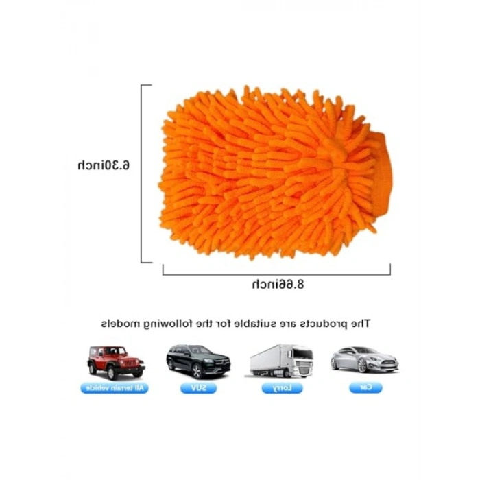 Yüksek Kaliteli Mikrofiber Yıkama Eldiveni - Çift Taraflı, Yumuşak