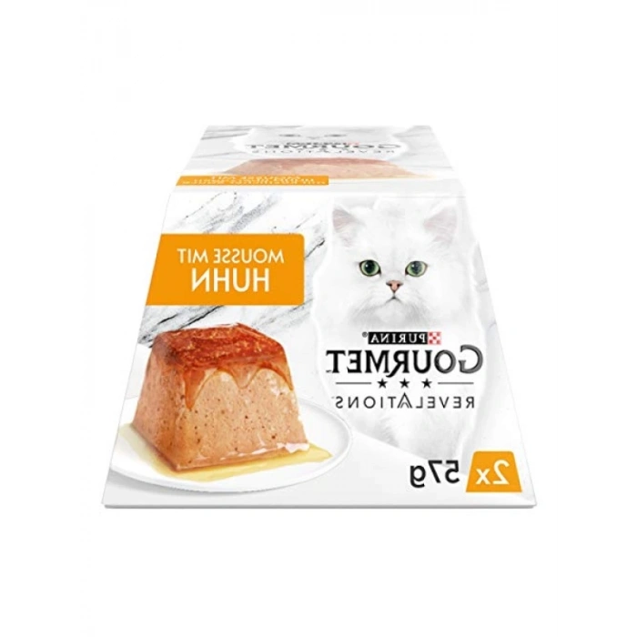 Yüksek Kaliteli Tavuklu Yaş Kedi Maması, 2 x 57 g
