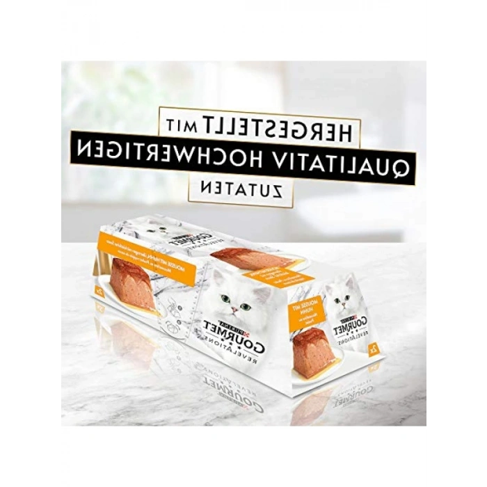 Yüksek Kaliteli Tavuklu Yaş Kedi Maması, 2 x 57 g