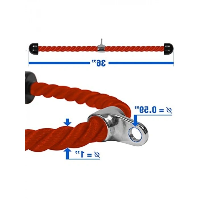 Yüksek Kaliteli Triseps Çekme Halatı - 91.4 cm