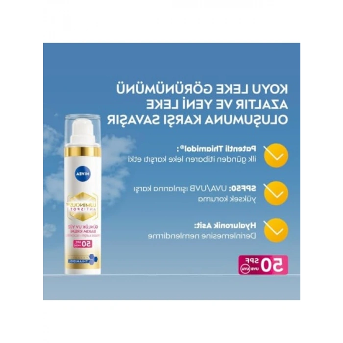 Yüksek Koruma ve Nemlendirme Sağlayan Gündüz Bakım Kremi 40ml, SPF50