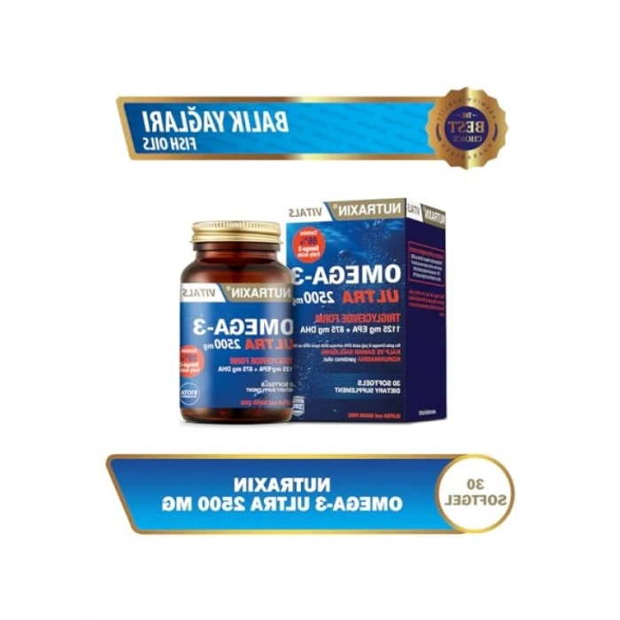 Yüksek Oranda Omega-3 İçeren Takviye Edici Gıda 2500 mg - 30 Kapsül