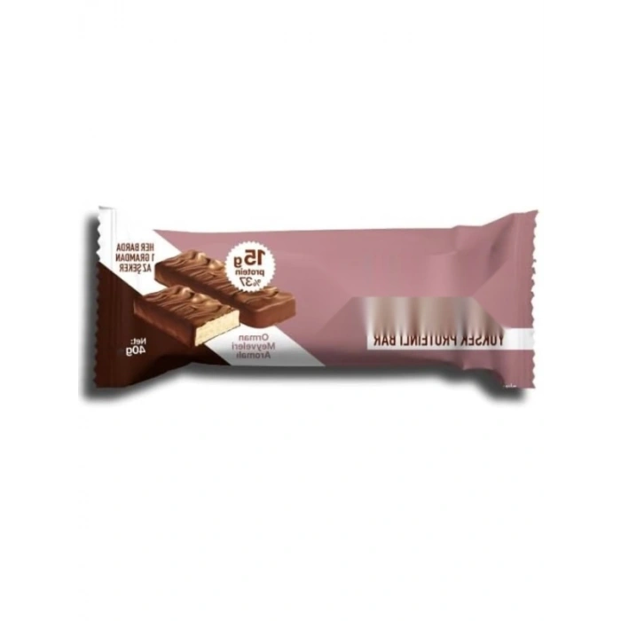 Yüksek Proteinli Çikolata Kaplı Bar, Orman Meyveleri Aromalı