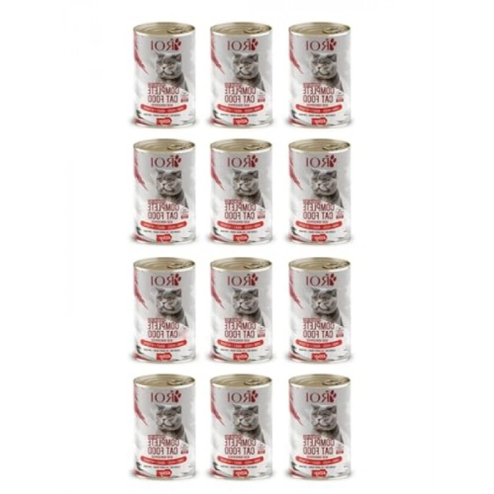 Yüksek Proteinli Kuzu Etli Yetişkin Kedi Konservesi 415 Gr, 12 Adet