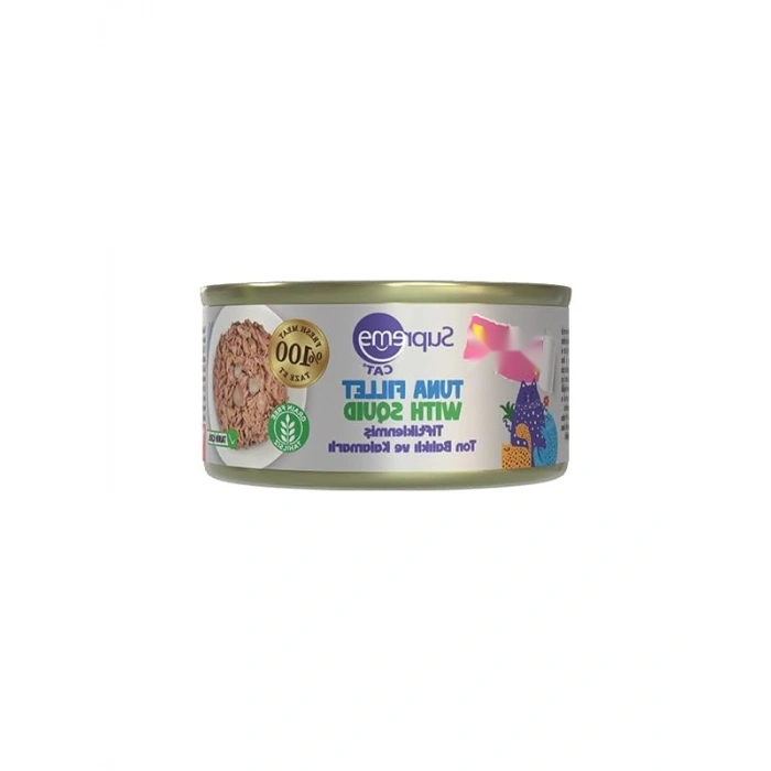 Yüksek Proteinli Ton Balıklı & Kalamarlı Yaş Kedi Maması - 70 gr