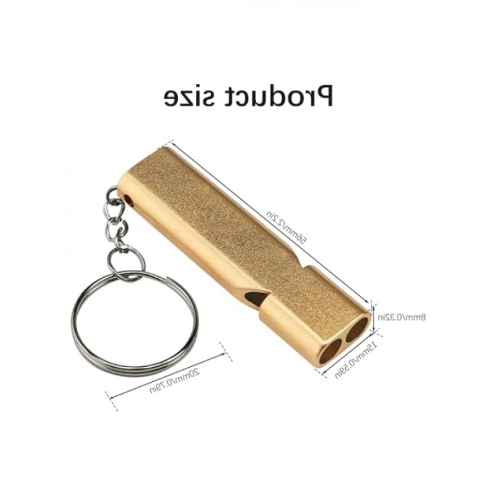 Yüksek Sesli Acil Düdük Seti - 2 Adet Metal Düdük