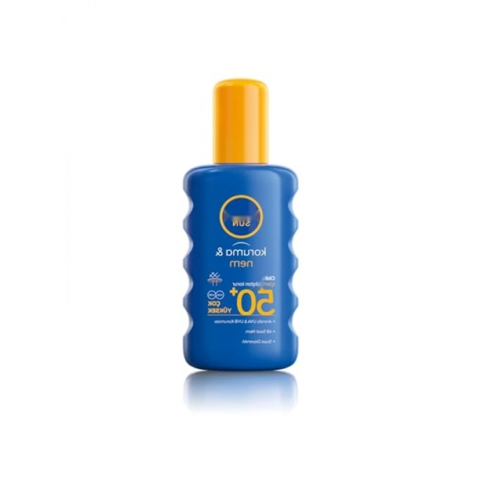 Yüksek SPF50 Güneş Koruyucu ve Nemlendirici Vücut Spreyi 200ml