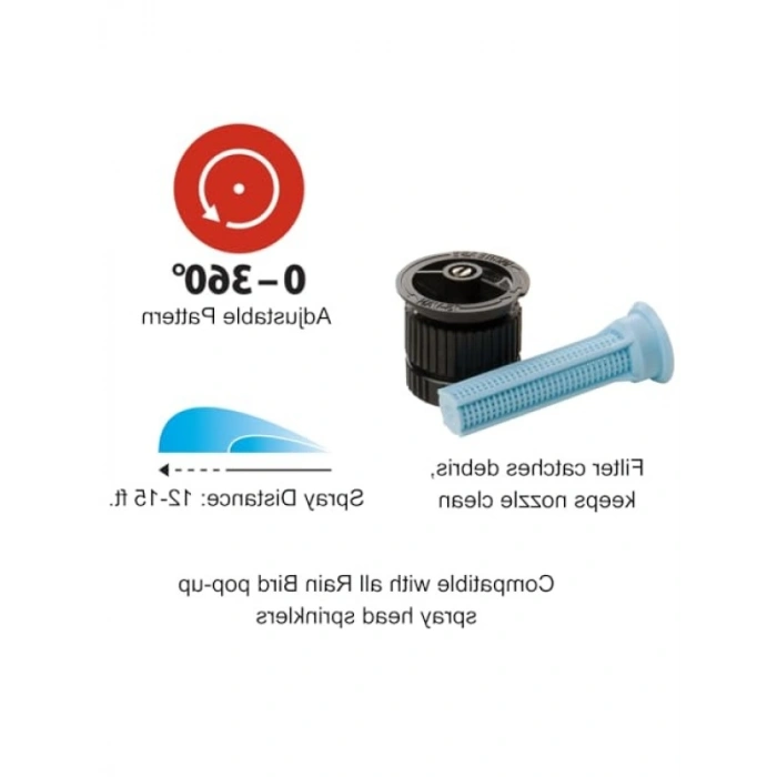 Yüksek Verimli Ayarlanabilir Püskürtme Nozulu, 5li Paket