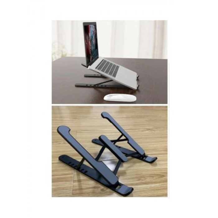 Yükseklik Ayarlı Taşınabilir Plastik Laptop Standı