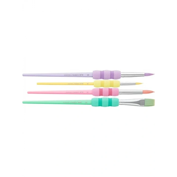 Yumuşak Dokulu Fırça Pastel Seti, 4lü, Ergonomik Tasarım