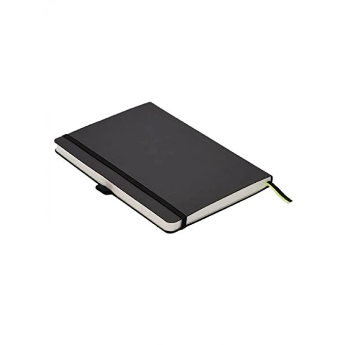 Yumuşak Kapak Defter A5 - Siyah, 192 Sayfa, Çizgili ve Asitsiz