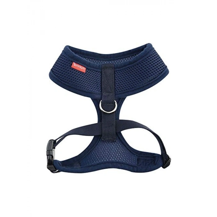 Yumuşak Polyester Köpek Tasma - Ayarlanabilir Göğüs Kayışı - Lacivert - XS