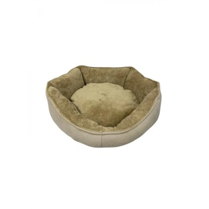 Yumuşak Silinebilir Kedi ve Köpek Yatağı - 55 cm Çapında