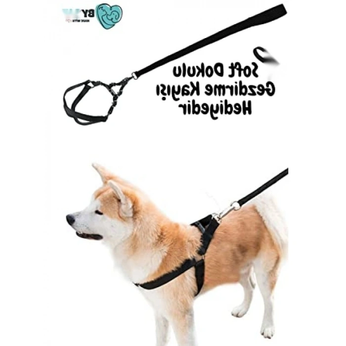 Yumuşak Tabanlı Güvenli Köpek Göğüs Tasması Seti (Tek Beden)