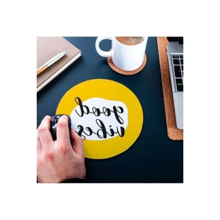Yuvarlak Tasarımlı Mouse Pad - 20 cm