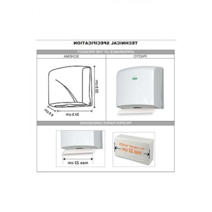 Z Katlama Dispanser Havlusu Dispanseri ABS Plastik