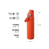 0.60 Litre Kapasiteli Turuncu/Mürdüm Renkli Paslanmaz Çelik İçecek Şişesi
