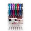 0.7 mm Jel Roller Kalem Seti, Siyah, Kırmızı, Mavi, Yeşil, Mor, Pembe, Açık Mavi
