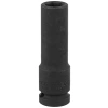 1/2 Altı Köşe Havalı Derin Lokma Anahtar - Siyah, 13 mm
