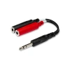 1/4 inç TRS (M) - İkili 1/4 inç TSF (F) Stereo Breakout Kablo