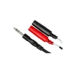 1/4 inç TRS (M) - İkili 1/4 inç TSF (F) Stereo Breakout Kablo