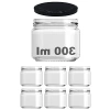 10-1000 ml Kapasiteye Sahip Cam Kavanoz Seti - 6 Adet