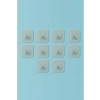 10 Adet 7x7 cm Yedek Süper Güçlü Yapışkanlı Askı