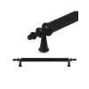 10 Adet Mat Siyah Metal Çekmece Kulp 224 mm