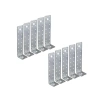 10 Adet Metal Köşebent - 40x40x160 mm Bağlantı Aparatı