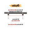 10 Adet Pürüzsüz İnox Metal Kulp - 96 mm Uzunluk