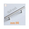 10 Adet Pürüzsüz İnox Metal Kulp - 96 mm Uzunluk