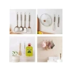 10 Adet Suya Dayanıklı Şeffaf Duvar Askısı - Pratik Banyo ve Mutfak Düzenleyici
