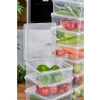 10lu Set - 2500ml Kapasiteli Şeffaf Saklama Kabı - Kendinden Kapaklı