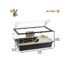 100 cm Beyaz ve Siyah Renkli Hamster Tavşan Kafesi
