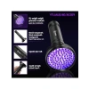 100 LED UV El Feneri - 395nm Mor Işık
