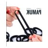 %100 Pamuk XXL Boy Siyah Lastik Toka Seti - 10lu