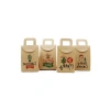 10x15 cm Noel ve Yılbaşı Temalı Kraft Hediye Kutusu Seti - 4 Adet