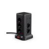 11’li Akım Korumalı Priz Kulesi | 3 USB-A + 1 Type-C, Hızlı Şarj, 3680W Güç