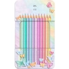 12li Parlak Pastel Renkler Kuru Boya Kalemi