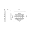 120 m³/h Debili 15W Sessiz Havalandırma Fanı - 12 cm
