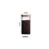 1400ml Sızdırmaz Vakumlu Bambu Kapaklı Borosilikat Cam Kavanoz