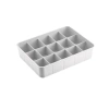 15 Bölmeli Çekmece Düzenleyici - Plastik Organizer (Beyaz)