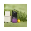 1500 ML Pipetli Motivasyon Matara (Siyah - Mor)