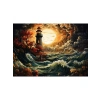 1500 Parça Fırtınada Deniz Feneri Puzzle