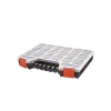 18 Bölmeli Şeffaf Kapaklı Mega Organizer Kutu, 32.5 x 24.5 x 5 cm