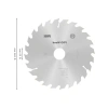 184 x 30 x 2.6 mm Daire Testere Bıçağı, 24 Diş