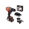 18V Kömürsüz Darbeli Matkap/Vidalama - 2 x 2.0Ah Batarya ile