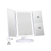 1X-10X Büyütmeli LED Işıklı Makyaj Aynası (3 Panel)